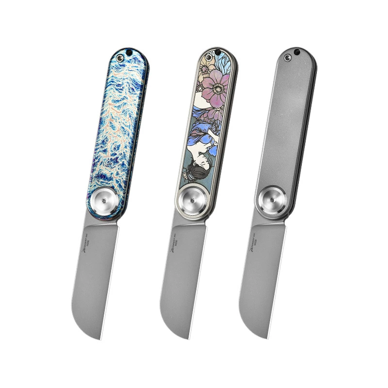camping-pocket-folding-knife-m398-steel-titanium-handle-pocket-utility-tool-style-0416 Camping Pocket Folding Knife - M398 Steel, Titanium Handle - Pocket Utility Tool - Style 0416
