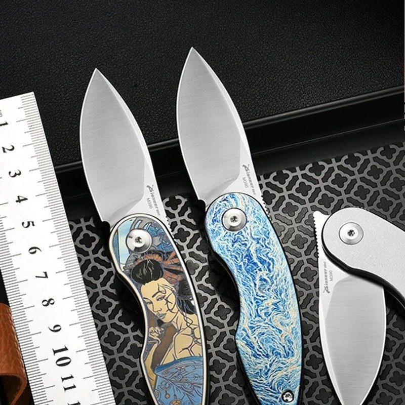 color-engraved-outdoor-edc-folding-knife-2 Color Engraved Outdoor EDC Folding Knife