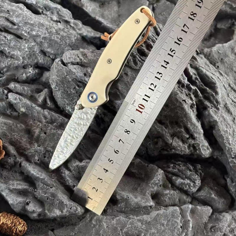 cream-handle-outdoor-edc-folding-knife Cream Handle Outdoor EDC Folding Knife