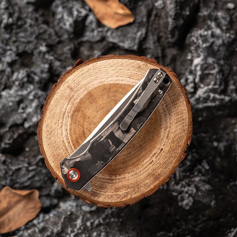 outdoor-edc-folding-knife-with-dark-handle Outdoor EDC Folding Knife with Dark Handle