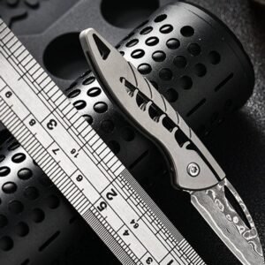 Engraved Handle Outdoor EDC Folding Knife