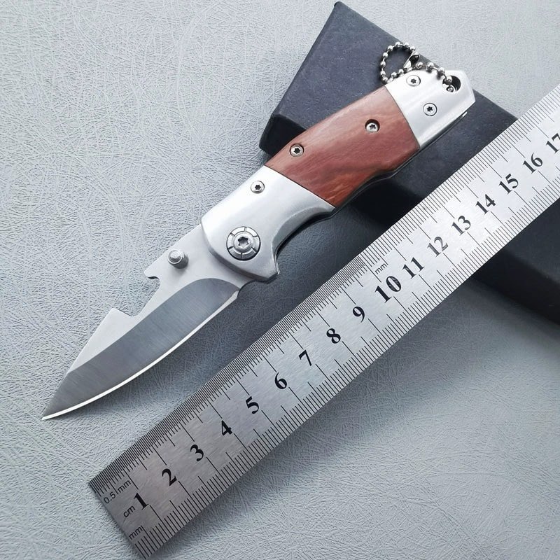 compact-brown-handle-outdoor-edc-folding-knife Compact Brown Handle Outdoor EDC Folding Knife