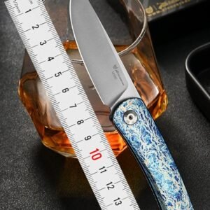 Blue Handle Outdoor EDC Folding Knife