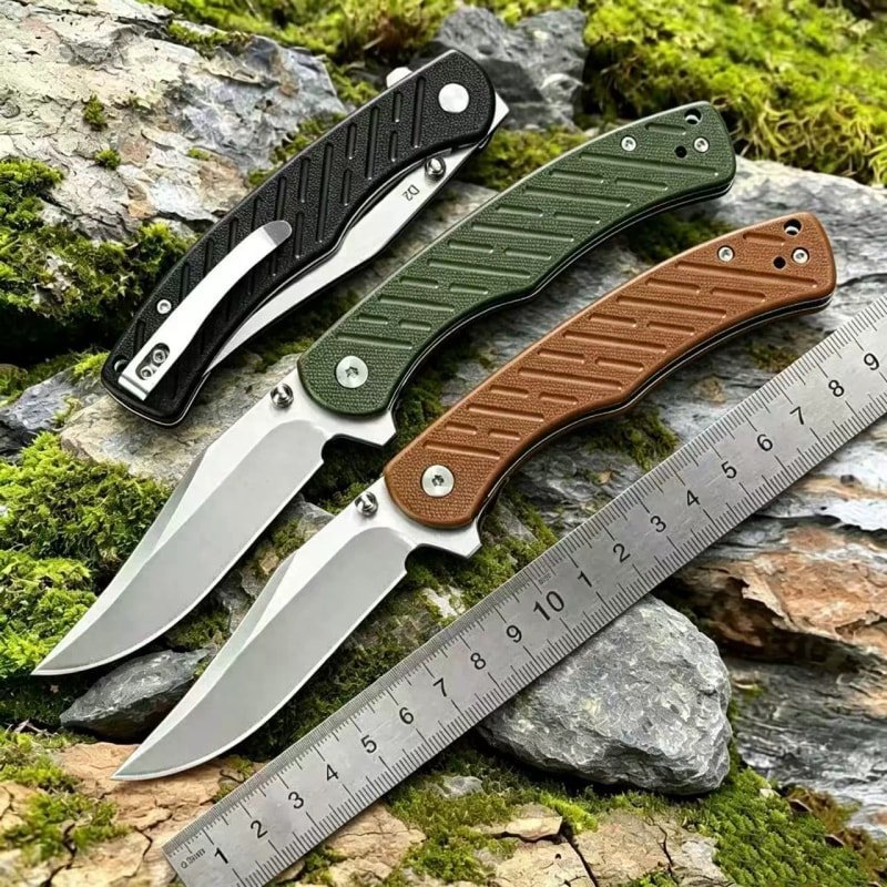 mixed-handle-outdoor-edc-folding-knife-set Mixed Handle Outdoor EDC Folding Knife Set