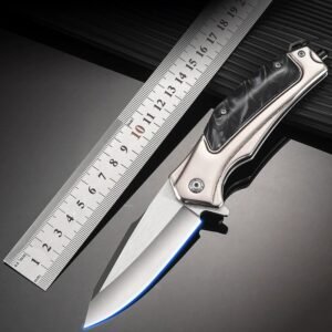 Steel Handle Outdoor EDC Folding Knife