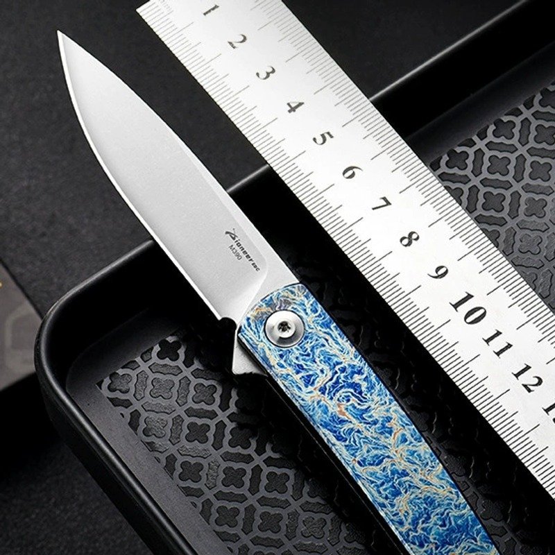 blue-handle-outdoor-edc-folding-knife-3 Blue Handle Outdoor EDC Folding Knife