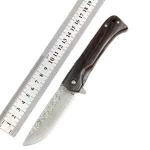Wood Handle Outdoor EDC Folding Knife