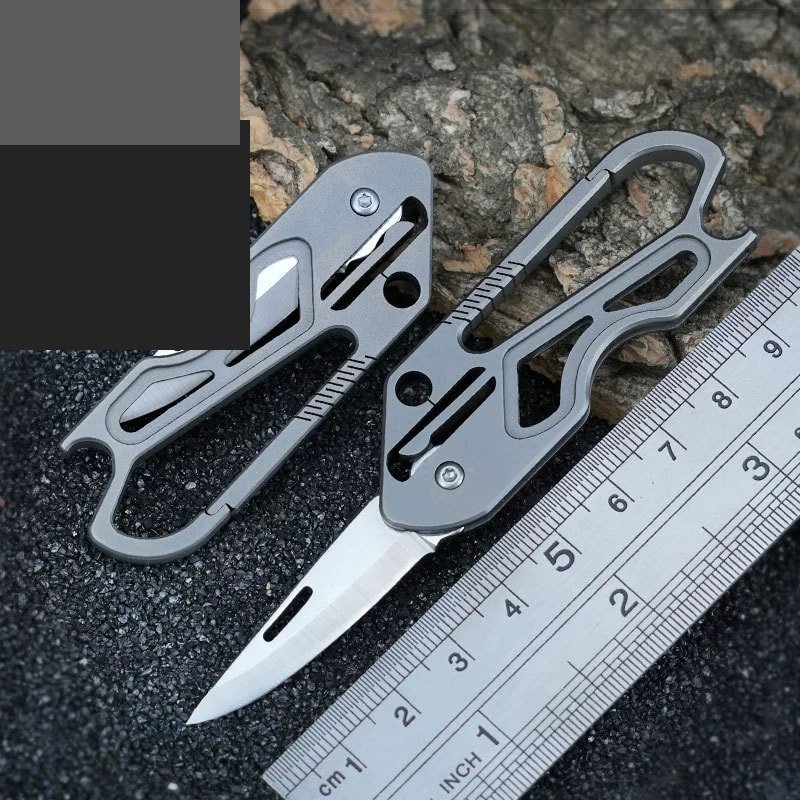 grey-carabiner-outdoor-utility-knife-pair Grey Carabiner Outdoor Utility Knife Pair
