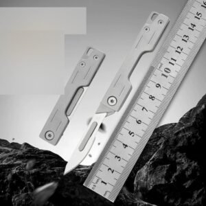Silver Outdoor Utility Folding Craft Knife
