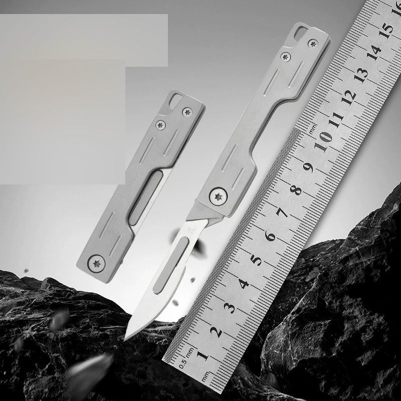 silver-outdoor-utility-folding-craft-knife Silver Outdoor Utility Folding Craft Knife