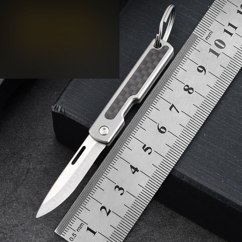 silver-keyring-outdoor-utility-folding-knife Silver Keyring Outdoor Utility Folding Knife