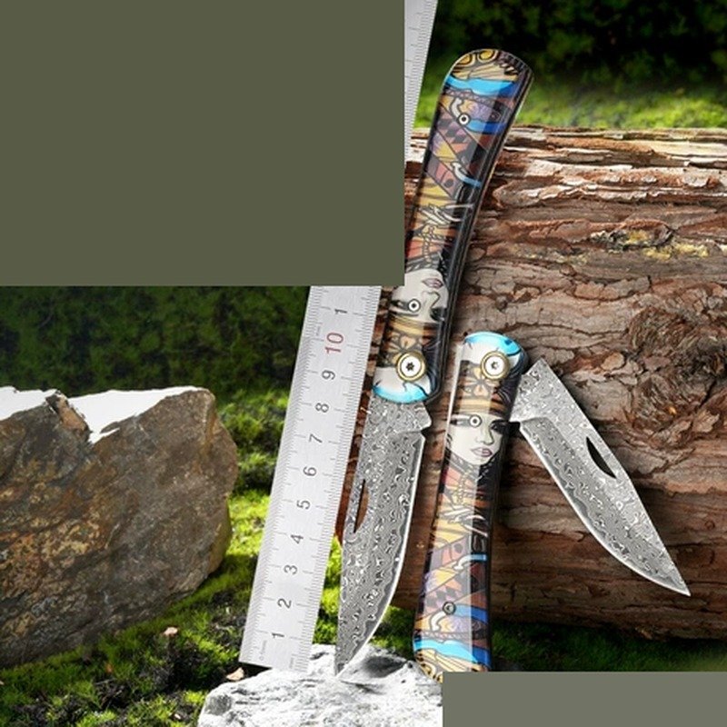 colour-handle-outdoor-folding-knife-pair Colour Handle Outdoor Folding Knife Pair