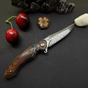 Wood Handle Outdoor Folding Knife