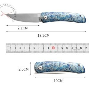 Blue Handle Outdoor EDC Folding Knife