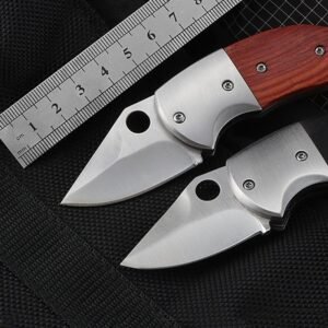 Wood Handle Outdoor EDC Folding Knife