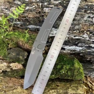 Grey Handle Outdoor EDC Folding Knife