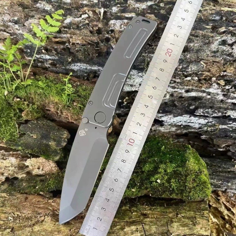 grey-handle-outdoor-edc-folding-knife Grey Handle Outdoor EDC Folding Knife