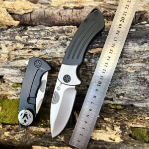 Grey Outdoor EDC Folding Knife
