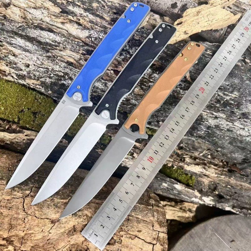 blue-multi-handle-outdoor-edc-folding-knife-set Blue Multi Handle Outdoor EDC Folding Knife Set