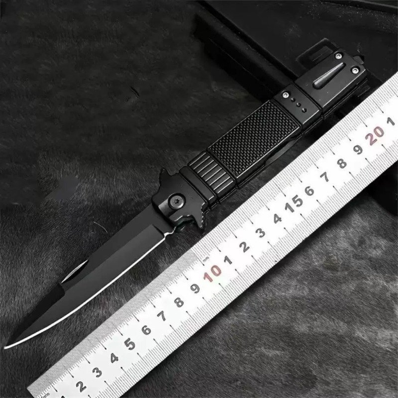 black-outdoor-edc-folding-knife-2 Black Outdoor EDC Folding Knife