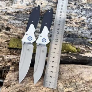 Silver Outdoor EDC Folding Knife Set