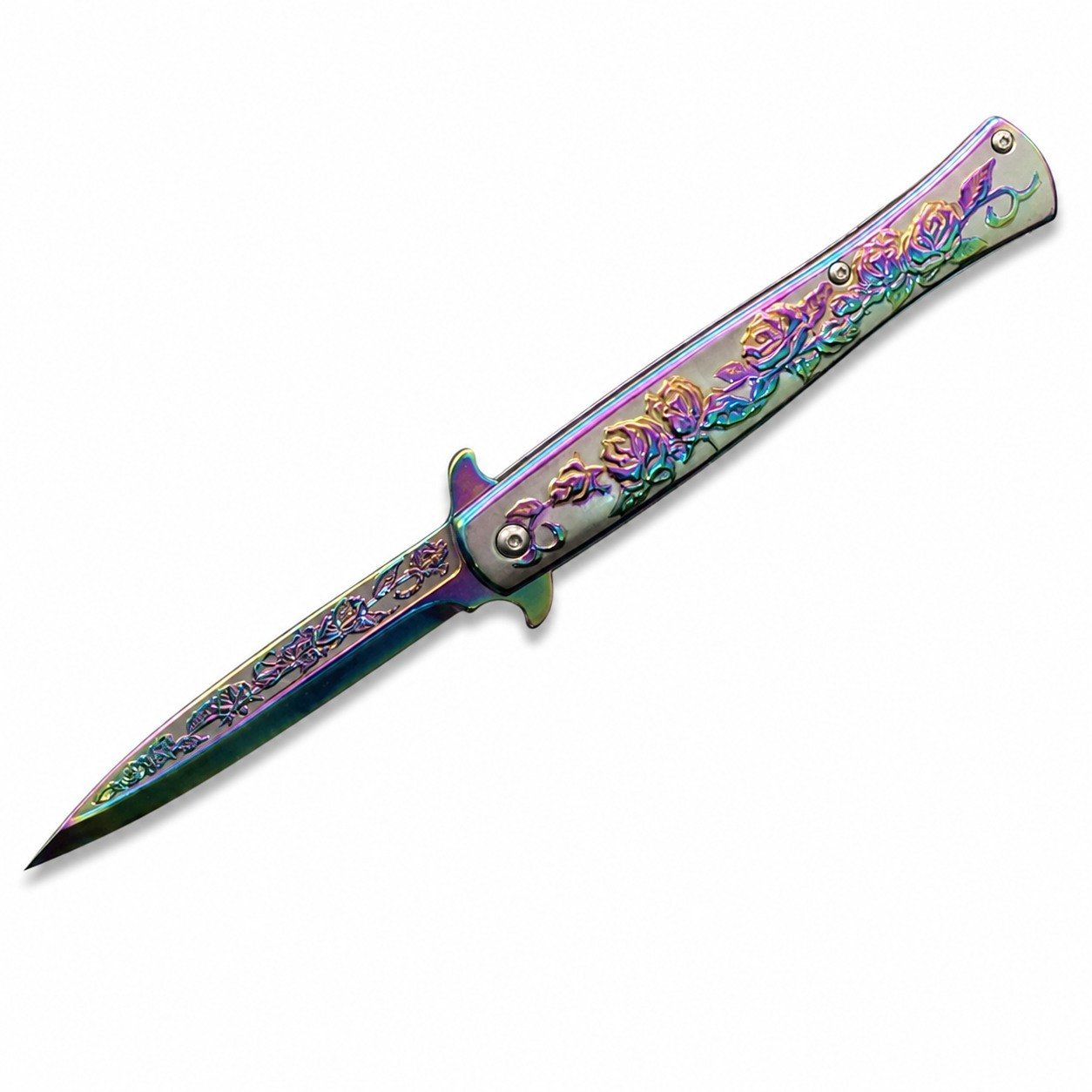 48140-main-white-clean.jpg Colorful Rose-relief Swordfish Fold Folding Knife