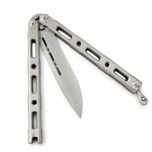Butterfly BM85 Titanium Handle Butterfly Swing Magnetic Lock Folding Knife