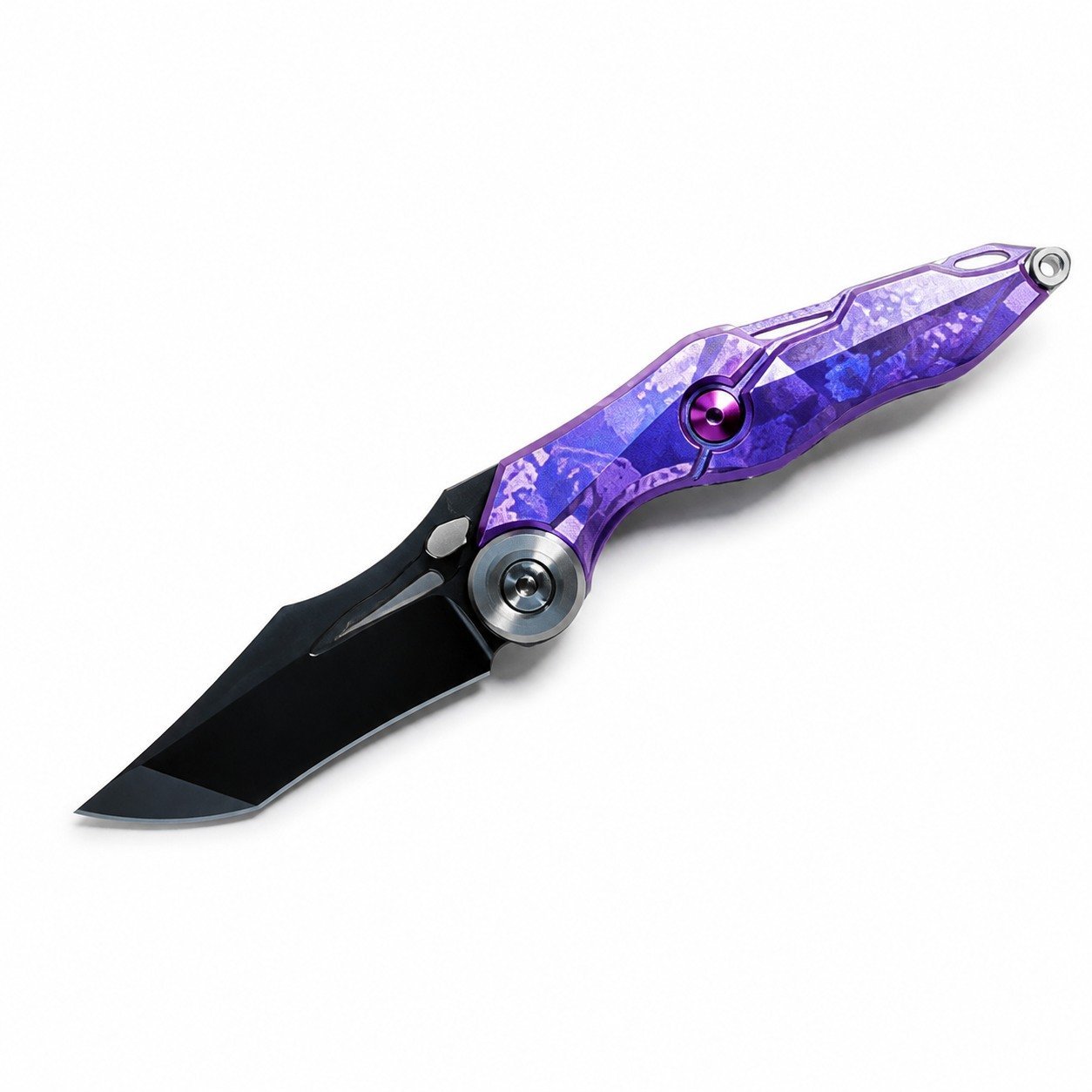 49136-main-white-clean.jpg Future Mecha M390 Ultra Lens Optical DLC Titanium Alloy Shunfeng Folding Knife