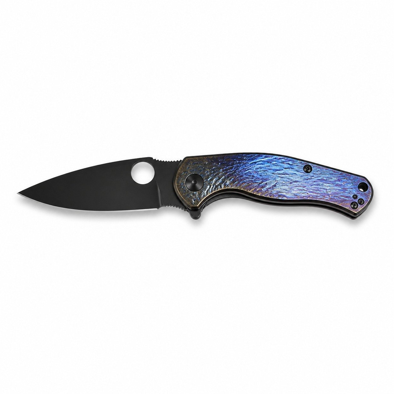 49258-main-white-clean.jpg Spider C81 M390 Titanium Alloy Handle SF Express Folding Knife